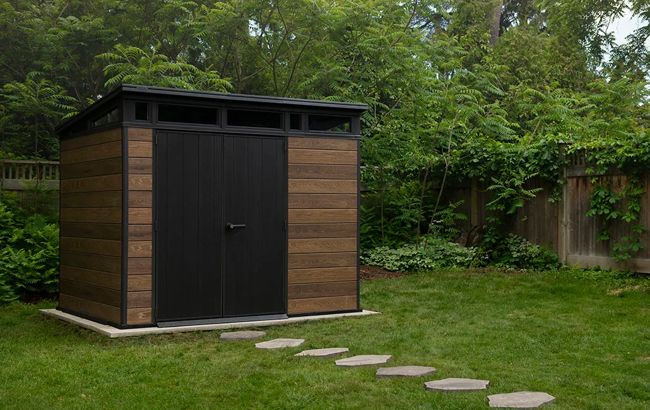 Keter Signature 9x7 Storage Shed - Walnut Brown