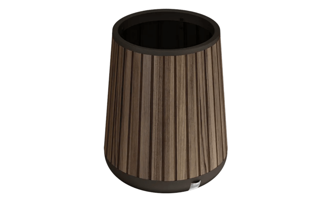 keter Signature Conical Planter - Rosewood Brown
