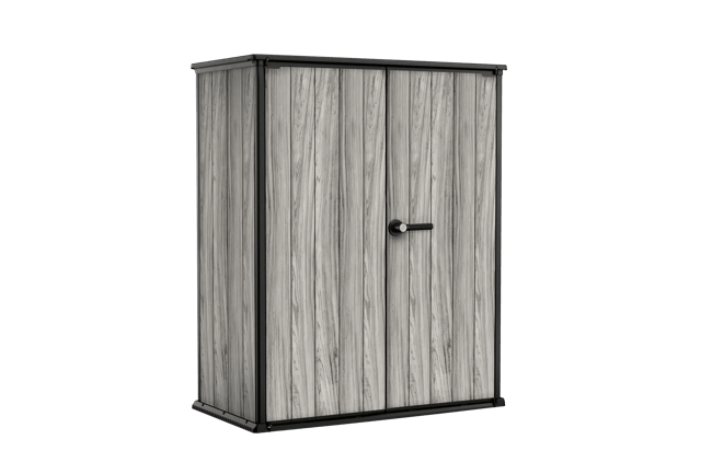 keter Signature Vertical Storage Shed - Storm Grey