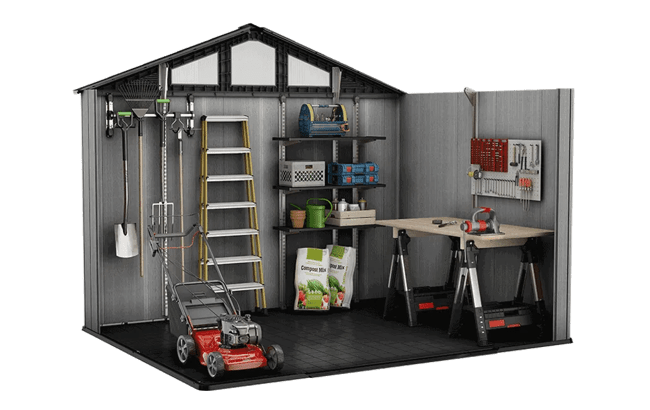 Keter Stronghold 10x8 Storage Shed - Graphite