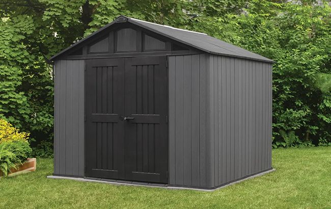 Keter Stronghold 10x8 Storage Shed - Graphite
