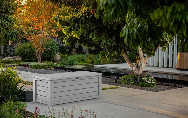 Keter Westwood 150 Gallon Deck Box - Grey