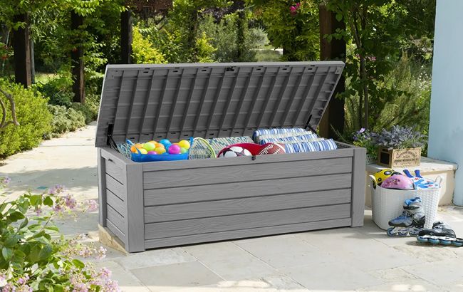 Keter Westwood 150 Gallon Deck Box - Grey