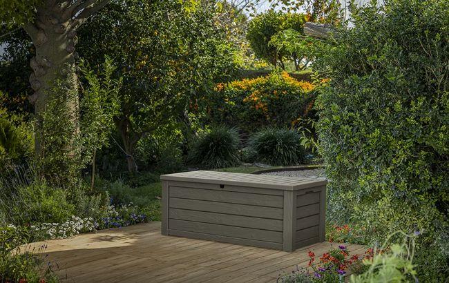 Keter Westwood 150 Gallon Deck Box - Taupe