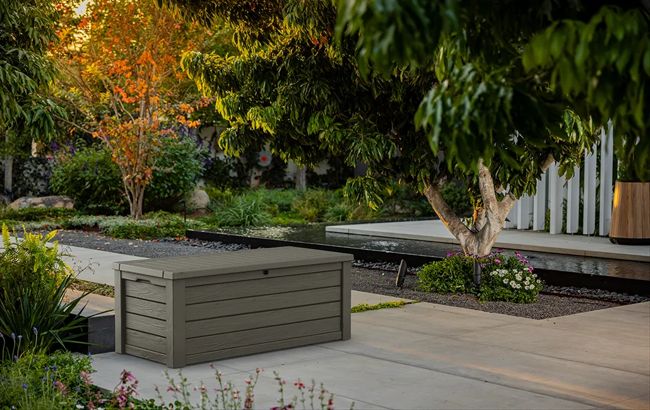 Keter Westwood 150 Gallon Deck Box - Taupe