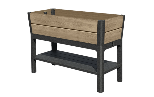 keter Signature 29 Gallon Elevated Garden Bed - Ashwood Brown