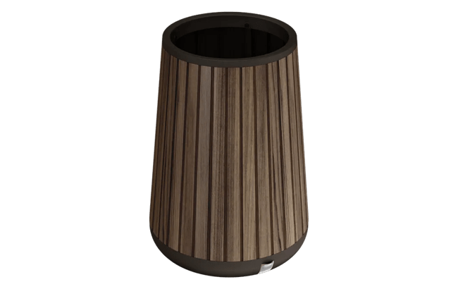 keter Signature Conical Tall Planter - Rosewood Brown