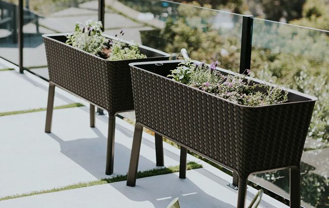 Keter Splendor 31.7 Gallon Elevated Garden Bed - Brown