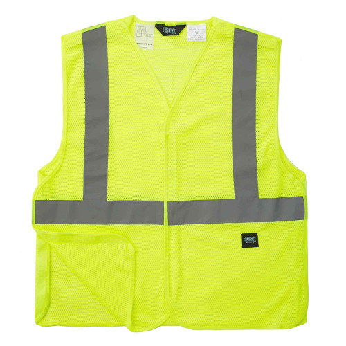 Key Apparel ANSI Class 2 Break-A-Way Mesh Vest Hi-Vis Yellow