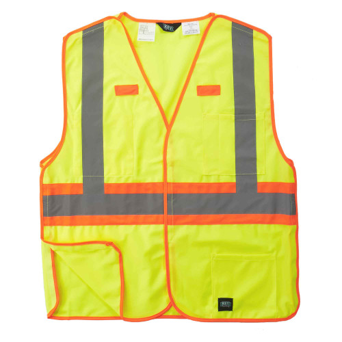 Key Apparel ANSI Class 2 Break-A-Way Solid Vest Hi-Vis Yellow