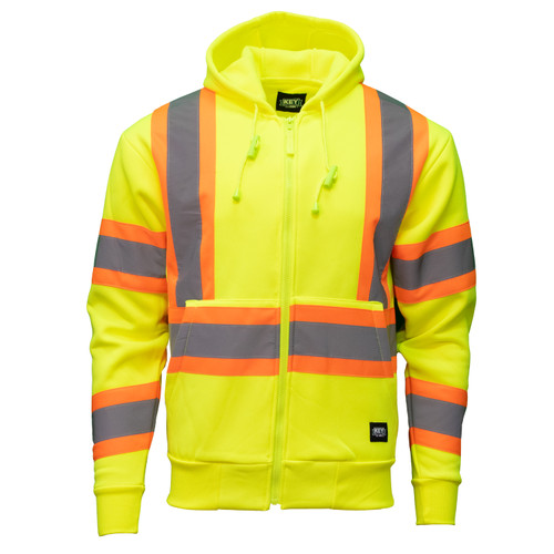 Key Apparel ANSI Class 3 Hooded Sweatshirt Hi-Vis Yellow