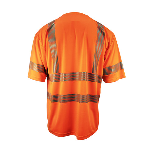 Key Apparel ANSI Class 3 Segmented Tape UltraSoft Short Sleeve Pocket Tee Hi-Vis Yellow