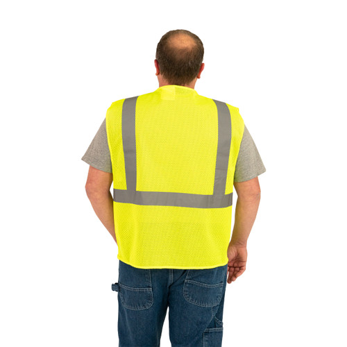 Key Apparel ANSI II Class 2 Mesh Vest Hi-Vis Yellow