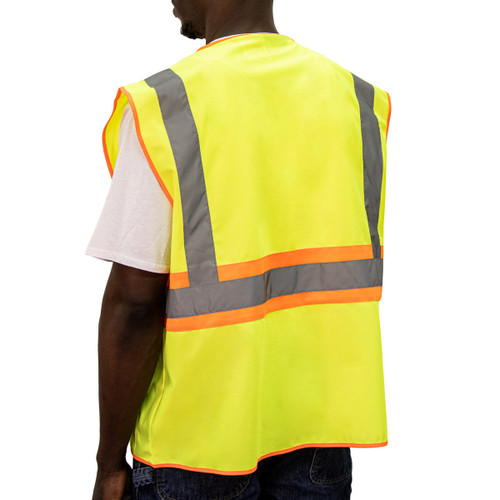 Key Apparel ANSI II Class 2 Solid Vest Hi-Vis Yellow