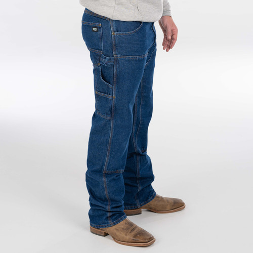 Key Apparel Contractor Grade Double Front Denim Dungaree Indigo Denim Enzyme Wash