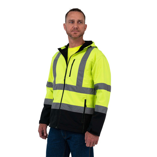 Key Apparel Crawford Rip Stop Hi-Visibility Jacket Hi-Vis Yellow