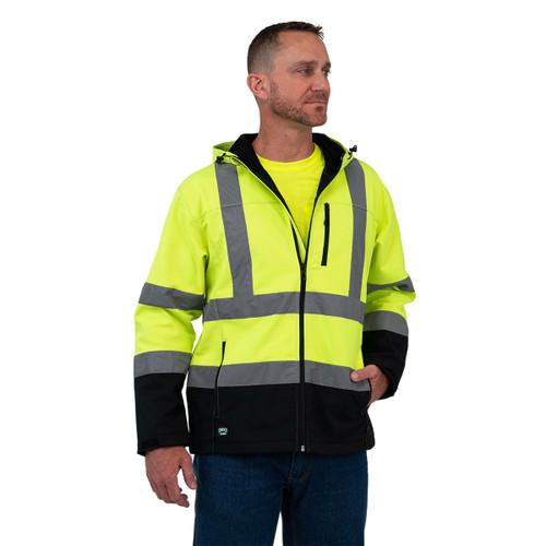 key apparel Crawford Rip Stop Hi-Visibility Jacket Hi-Vis Yellow
