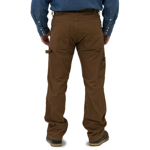 Key Apparel Double Knee Duck Dungaree Pants Black Garment Wash