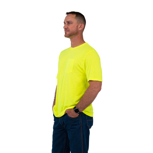 Key Apparel Enhanced Visibility Boost Tee Hi-Vis Yellow