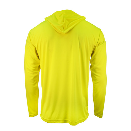 Key Apparel Enhanced Visibility Ultrasoft Light Weight Long Sleeve Hoodie Hi-Vis Yellow