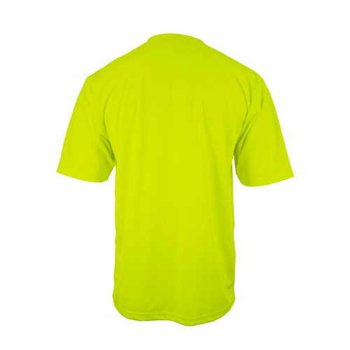 Key Apparel Enhanced Visibility UltraSoft Short Sleeve Pocket Tee Hi-Vis Yellow