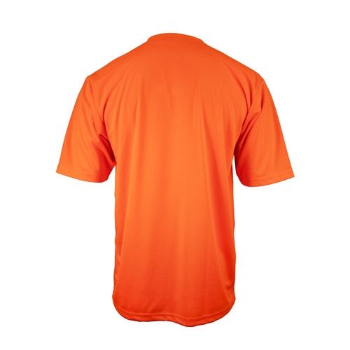 Key Apparel Enhanced Visibility UltraSoft Short Sleeve Pocket Tee Hi-Vis Yellow