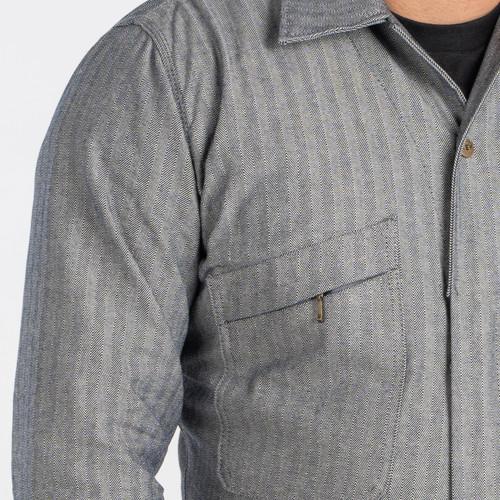 Key Apparel Fisher Stripe Deluxe Unlined Coveralls For Men Fisher Stripe