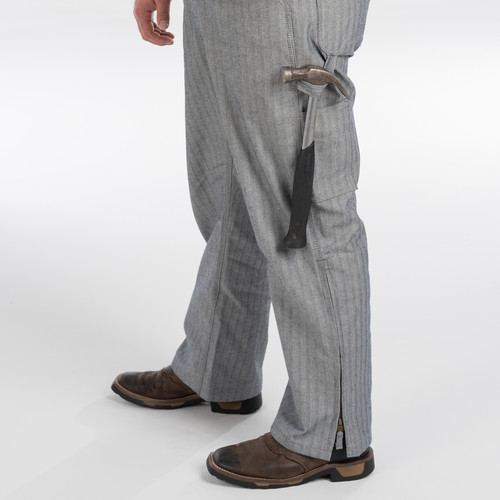 Key Apparel Fisher Stripe Deluxe Unlined Coveralls For Men Fisher Stripe