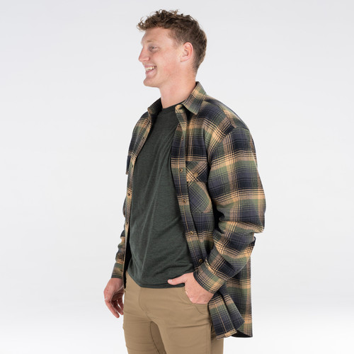 Key Apparel Fort Scott Flannel Plaid Shirt For Men O'Sullivan Plaid