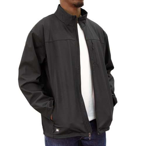 Key Apparel Frontenac Rip Stop Soft Shell Jacket Black