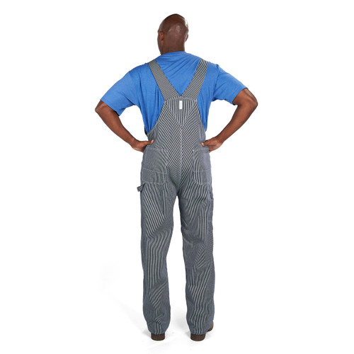Key Apparel Hickory Stripe Overalls Hickory Stripe Rigid