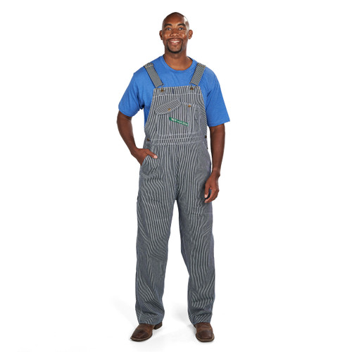 key apparel Hickory Stripe Overalls Hickory Stripe Rigid
