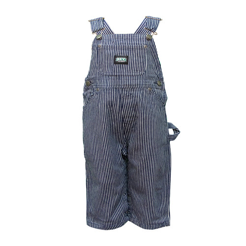 key apparel Infant Bib Overall Indigo Denim Enzyme Wash