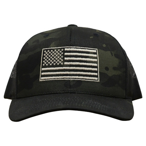 Key Apparel American Gold Camo Trucker Hat