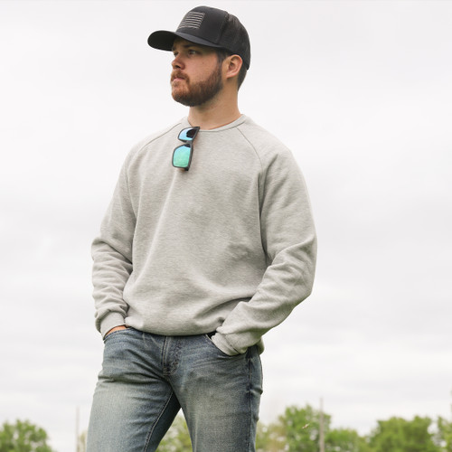 key apparel American Grey FlexFit Trucker Hat