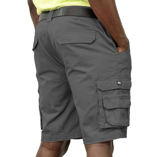 Key Apparel Cargo Pocket Flex Short Smoke