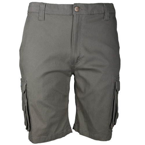 Key Apparel Cargo Pocket Flex Short Smoke
