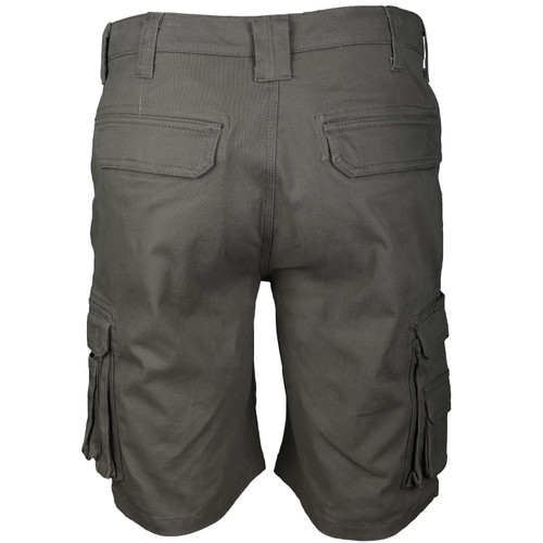 Key Apparel Cargo Pocket Flex Short Smoke