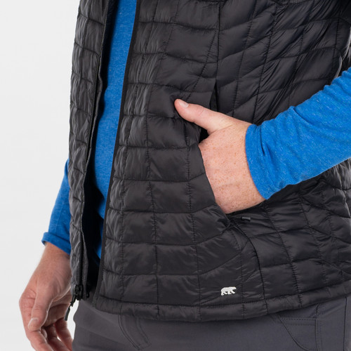 Key Apparel Cascade Puff Vest Unisex Black