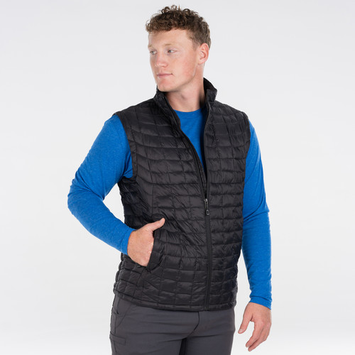 key apparel Cascade Puff Vest Unisex Black