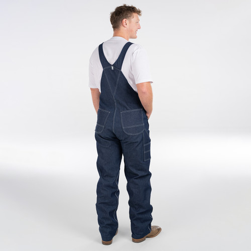 Key Apparel Denim Bib Overalls Indigo Denim Rigid