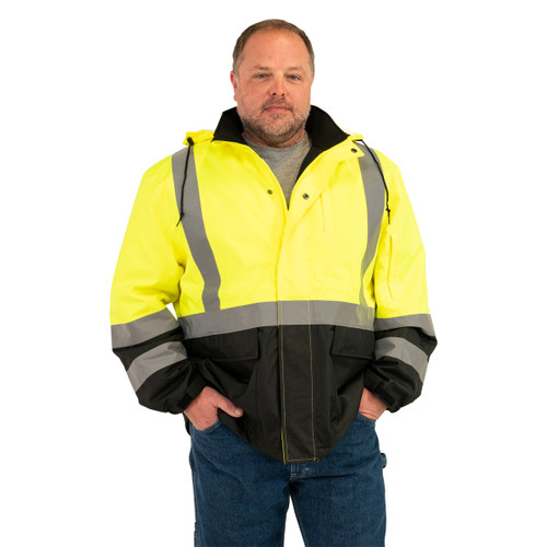 key apparel Hi-Visibility Sight Coat Hi-Vis Yellow