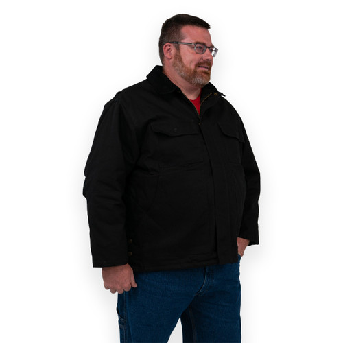 Key Apparel Insulated Duck Chore Coat Black