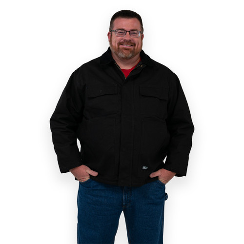 key apparel Insulated Duck Chore Coat Black