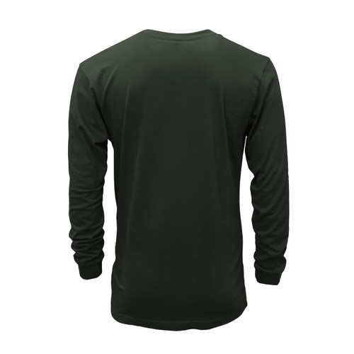 Key Apparel Long Sleeve Pocket Henley Black