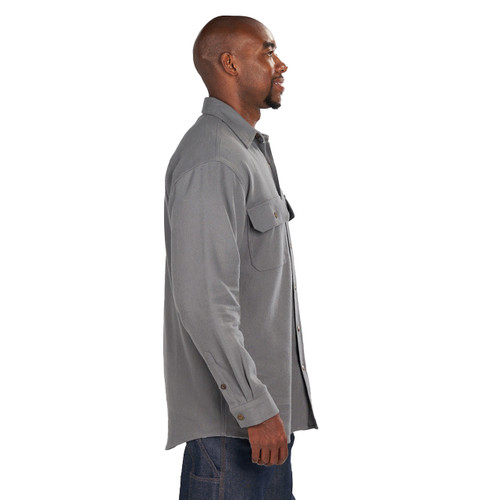 Key Apparel Men's Fort Scott Flannel Iron Gray