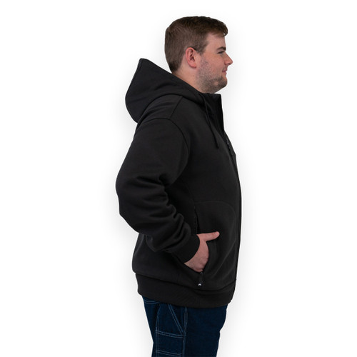 Key Apparel Miller Zip Front Hoodie Black