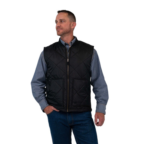 key apparel Montana Vest - Mens Black