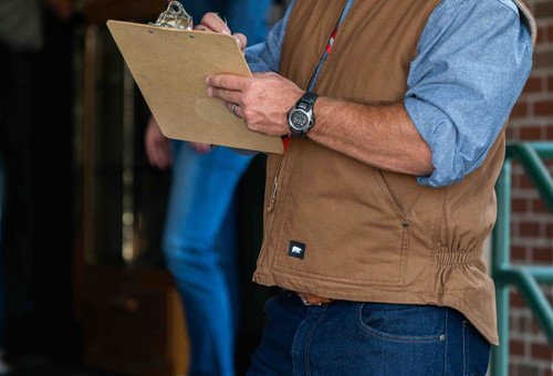 Key Apparel Premium Berber Lined Vest Bark