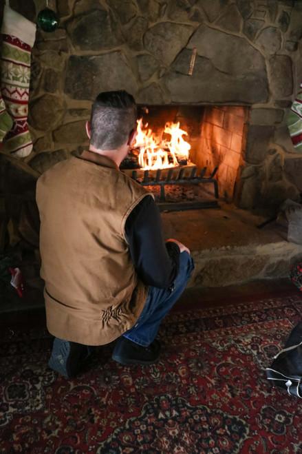 Key Apparel Premium Berber Lined Vest Bark